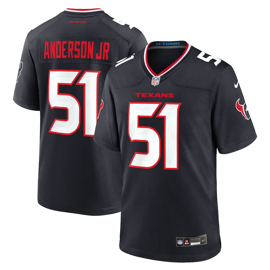 Men Houston Texans #51 Will Anderson Jr. Nike Navy Game NFL Jersey